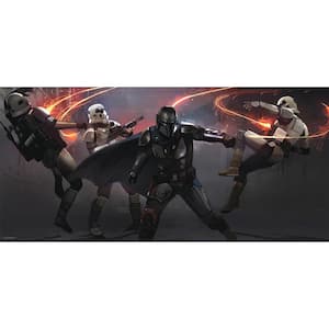 Black and Grey The Mandalorian Peel and Stick Wall Graphic