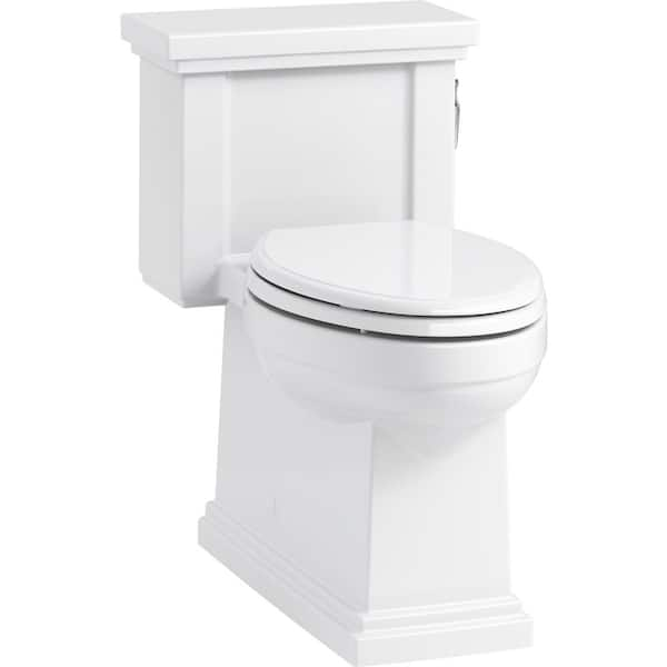 KOHLER Tresham 12 in. Rough In 1-Piece 1.28 GPF Single Flush Elongated Toilet in White Seat Included