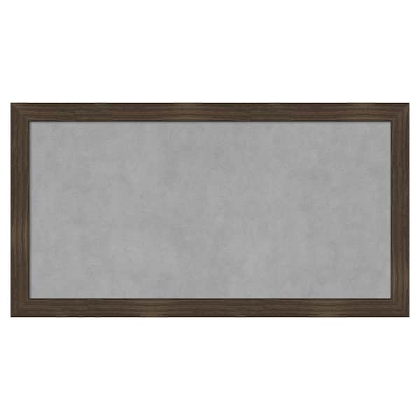 Amanti Art Woodgrain Stripe 26 in. x 14 in. Magnetic Board, Memo Board