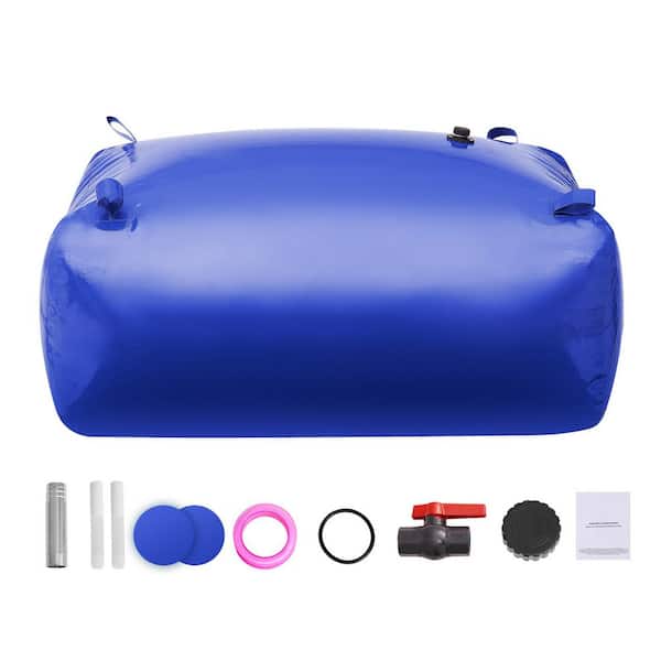 400 L/105.7 gal. Water Storage Bladder, Collapsible RV Water Tank, Portable PVC Soft Water Bag for Camping