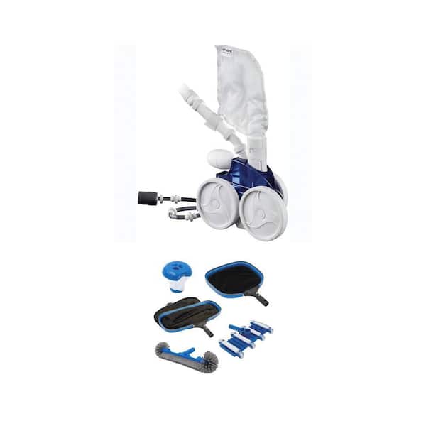 PLSHD Manual Cleaning Kit and Vac-Sweep 360 Automatic Inground Pool Vacuum Combo