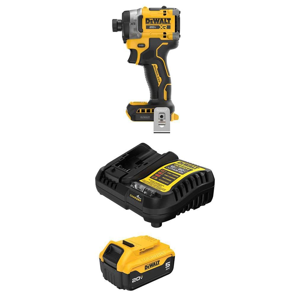 20-Volts MAX XR Lithium-Ion Cordless 1/4 in. Impact Driver with 20-Volts MAX Lithium-Ion 5.0 Ah Battery and Charger price history on PriceWatchPro