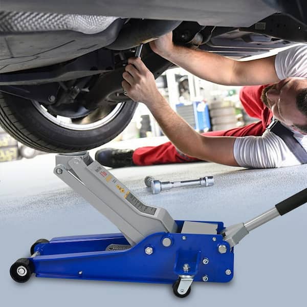 5 Ton Low Profile Floor Jack, Heavy-Duty Steel Racing Floor Jack