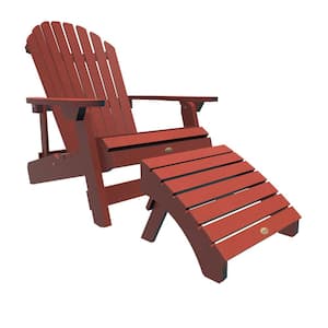 King Hamilton Rustic Red 2-Piece Recycled Plastic Outdoor Seating Set