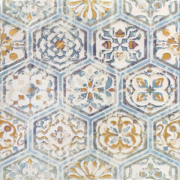 KANTU Pontevedra 6 in. x 6 in. Textured Decorative Ceramic Wall Tile (36/case) 2111022 The