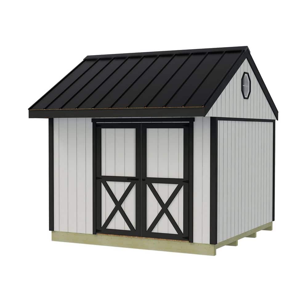 Best Barns Overhang Oasis 10 ft. x 10 ft. Wood Shed Kit with Loft