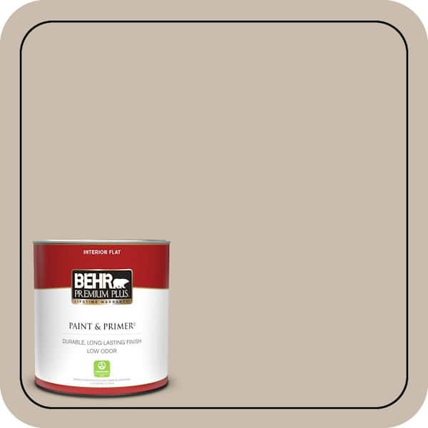 BEHR PREMIUM PLUS 1 qt. #T13-8 Matrix Flat Low Odor Interior Paint & Primer