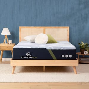iComfortECO F40HD Queen Plush 14.5 in. Mattress Set with 9 in. Foundation
