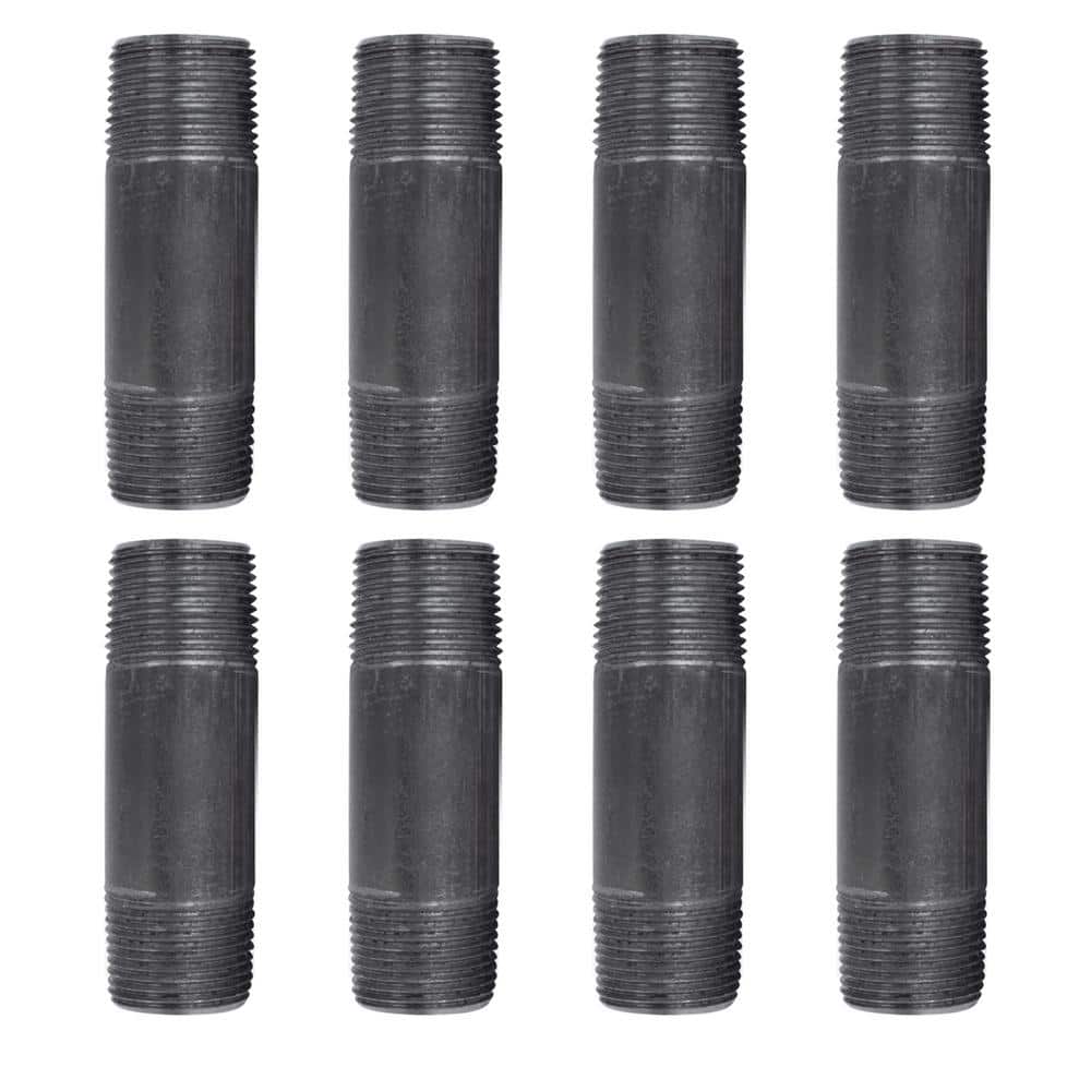 3/4 in. x 3-1/2 in. Black Industrial Steel Grey Plumbing Nipple (8-Pack) price history on PriceWatchPro