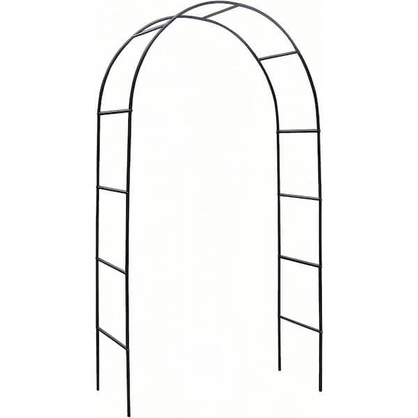 96 in. Metal Garden Arbor Arch Trellis for Various Climbing Plant Wedding Arches for Ceremony Outdoor Decoration Green