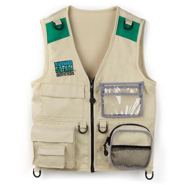 Children's Cargo Vest With Enough Pockets For Field Gears By Backyard Safari . 