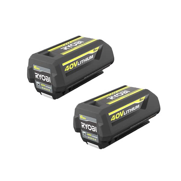 2-Pack Upgraded 40V 6.0Ah Ryobi Replacement Batteries - Lasts 2X Longer For All Your 40V Tools & Chargers