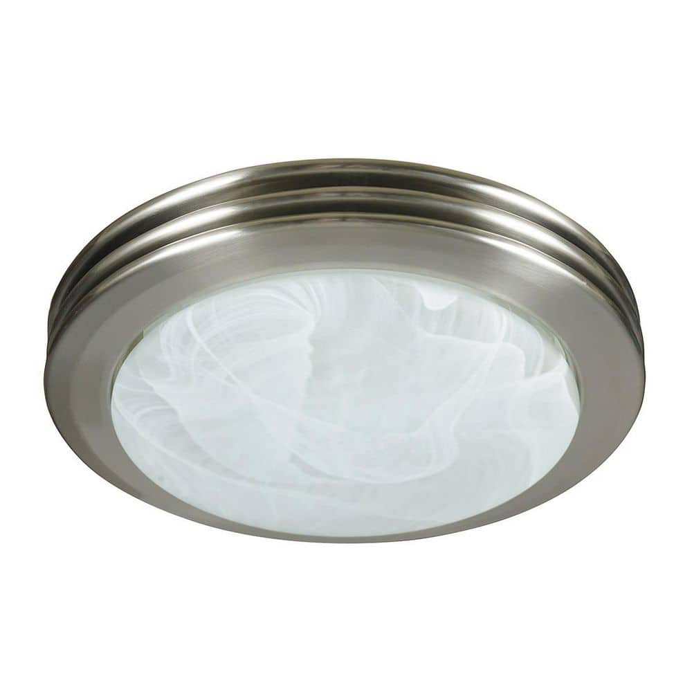 Yorkshire Decorative 80 CFM Bathroom Ventilation Exhaust Fan with Lighting in Brushed Nickel price history on PriceWatchPro