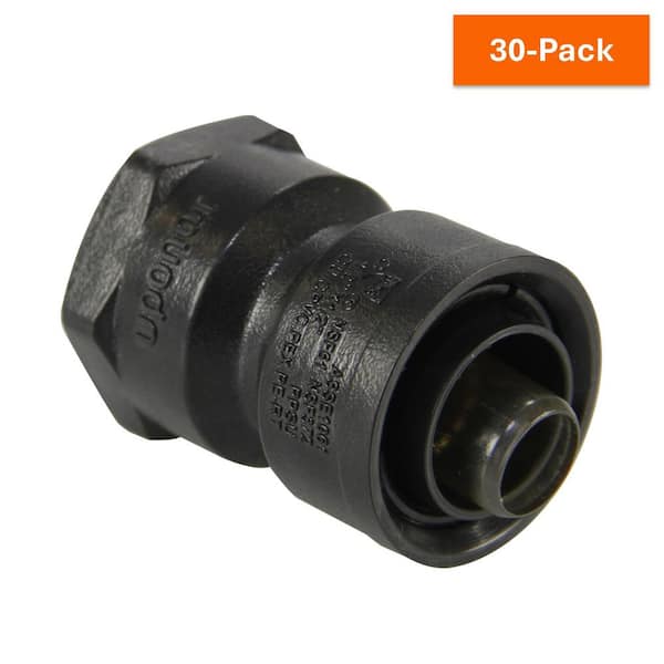 TotalFit 1/2 in. Push-to-Connect x 1/2 in. NPT Engineered Polymer Female Threaded Adapter (30-Pack)