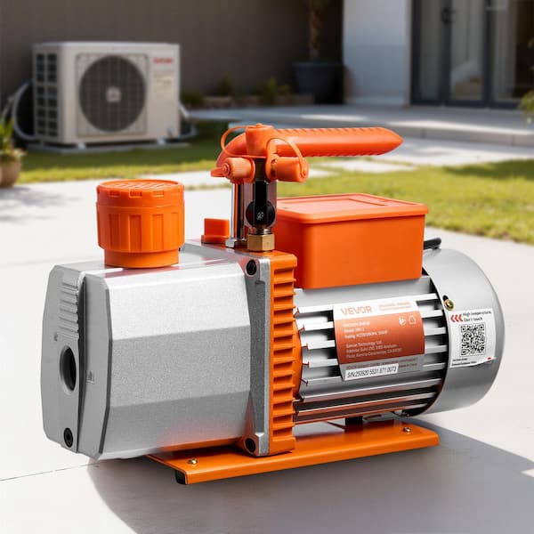 その他 Vacuum Pump VEVOR Vacuum Pump, 7 CFM 3/4 HP, HVAC Two Stage Rotary Vane AC