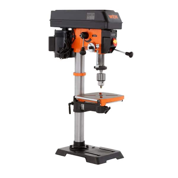WEN 4214T 5-Amp 12 in. Variable Speed Cast Iron Benchtop Drill Press with Laser, Work Light, and 5/8 in. Chuck Capacity - 3