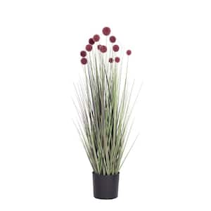 48 in. Artificial Red Pampas Grass