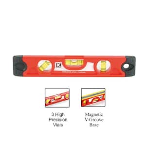 Kapro 935-10  FatMax XTREME 10" Magnetic Torpedo Level with Adjustable Vial 