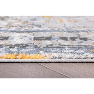 L'Baiet Marie Blue 8 ft. x 10 ft. Distressed Area Rug