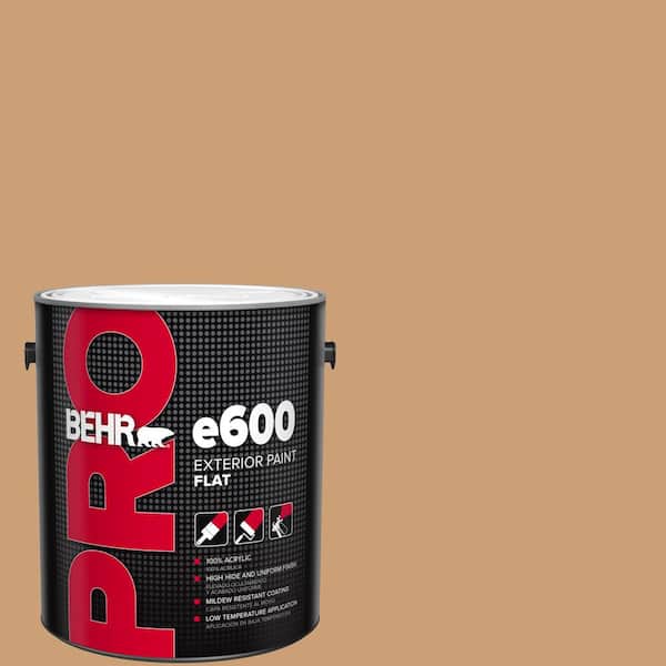 BEHR PRO 1 gal. #ICC-62 Pumpkin Butter Flat Exterior Paint