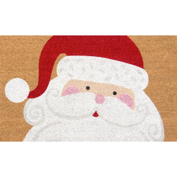 Santa 18 in. x 30 in. Coir Doormat
