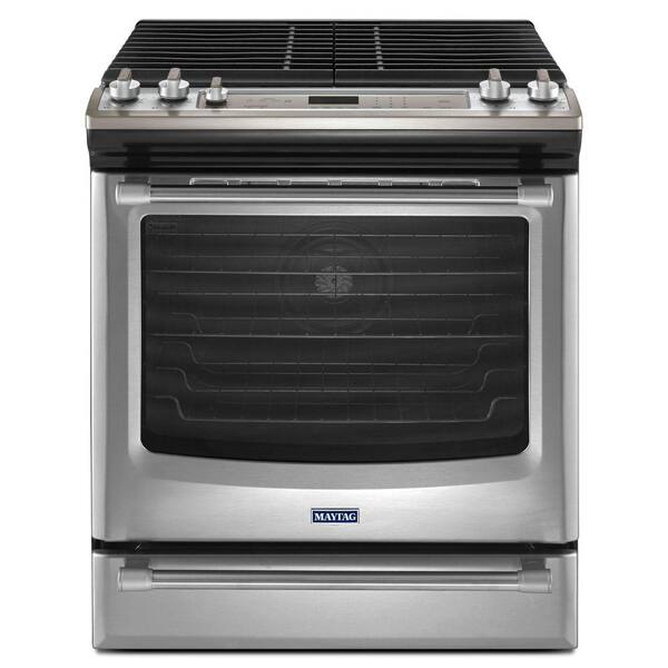Maytag AquaLift 5.8 cu. ft. Gas Range with Self-Cleaning Convection in Stainless Steel