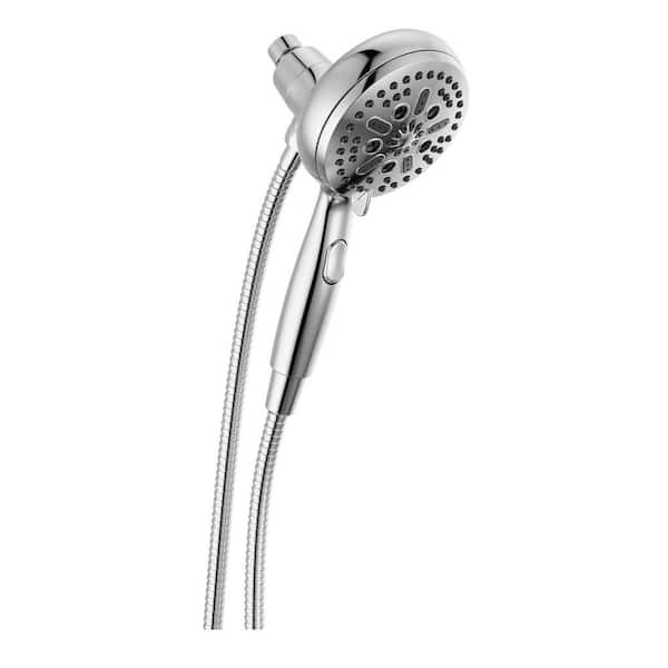 Delta SureDock Magnetic 7-Spray Patterns 1.75 GPM 4.94 in. Wall Mount Handheld Shower Head in Chrome