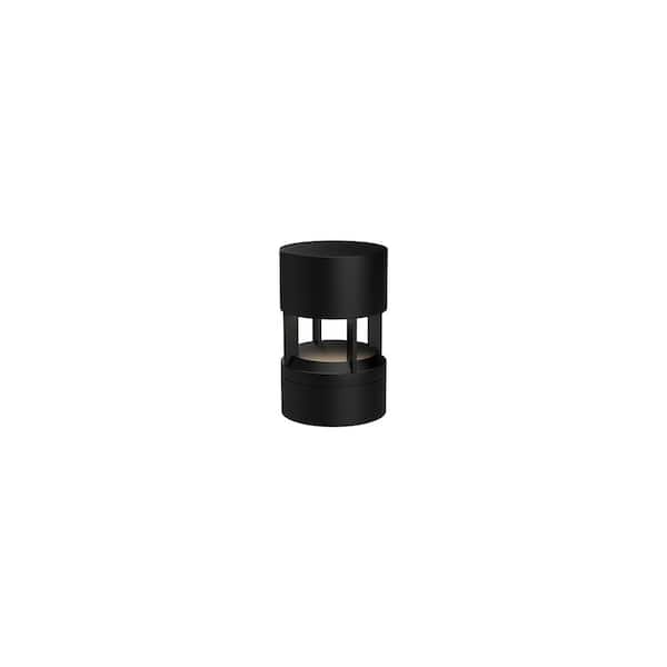 KUZCO Novato 10 in. 1-Light 24-Watt Black 120-Volt 2500 Lumens Hardwired Integrated LED Exterior Landscape Bollard