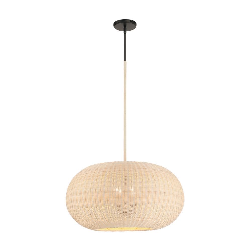 Modjeska 24" Coal Finish 4-Light Incandescent Pendant