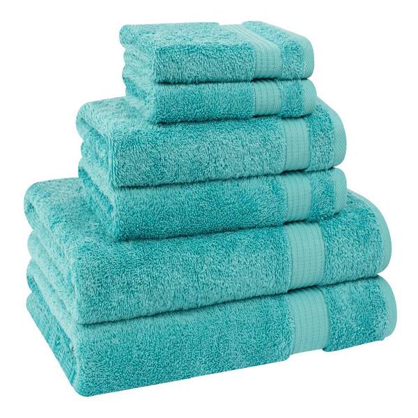 American Soft Linen Premium Quality 100% Cotton 6-Piece Bath Towel