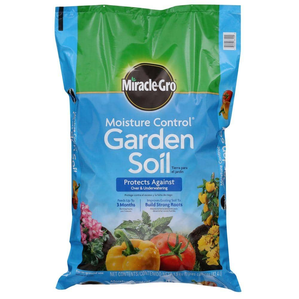 Miracle Gro 15 Cu Ft Moisture Control Garden Soil 73659430 The