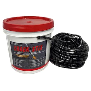 10 lb. 125 ft. Medium Black Permanent Blacktop Crack Filler