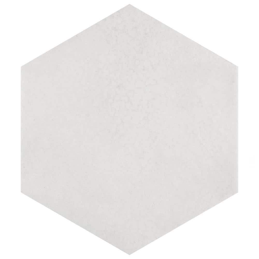 Heritage Hex Snow 7 in. x 8 in. Porcelain Floor and Wall Take Home Tile Sample price history on PriceWatchPro