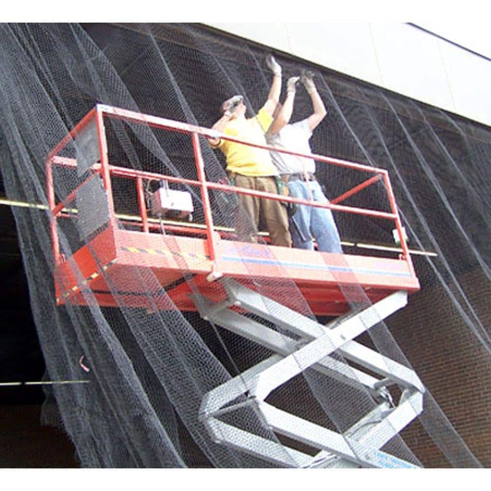 Heavy-Duty Black Polyethylene Bird Repellent Netting, 25 ft. x 50 ft.