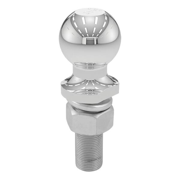 CURT 2" Trailer Hitch Tow Ball (1" x 3" Shank, 6,000 lbs., Chrome