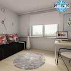 Cut-to-Width 73 in. W x 73 in. L White Cordless Blackout Roller Shade