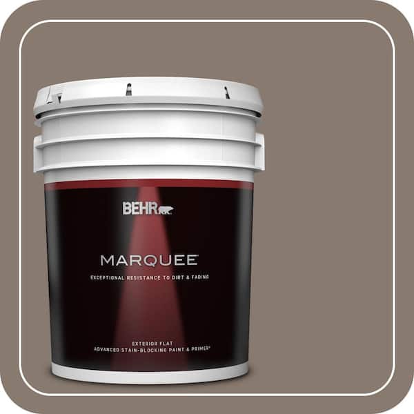 BEHR MARQUEE 5 gal. #ECC-15-1 Lost Summit Flat Exterior Paint & Primer