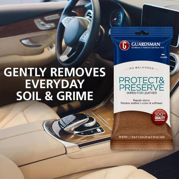 Guardsman Leather Protector Wipe - 20 count