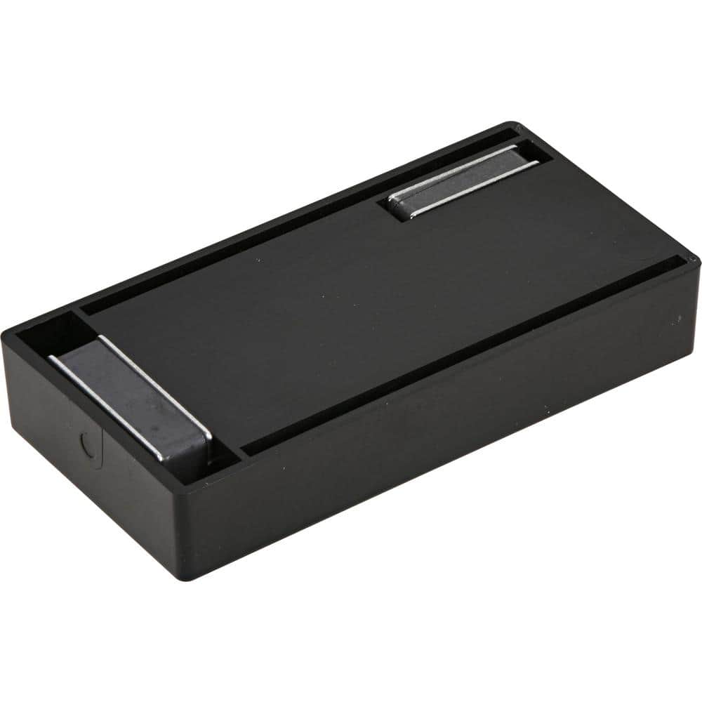 Large Black Plastic Magnetic Key Holder Case