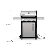 Spirit S-315 3-Burner Natural Gas Grill in Stainless Steel
