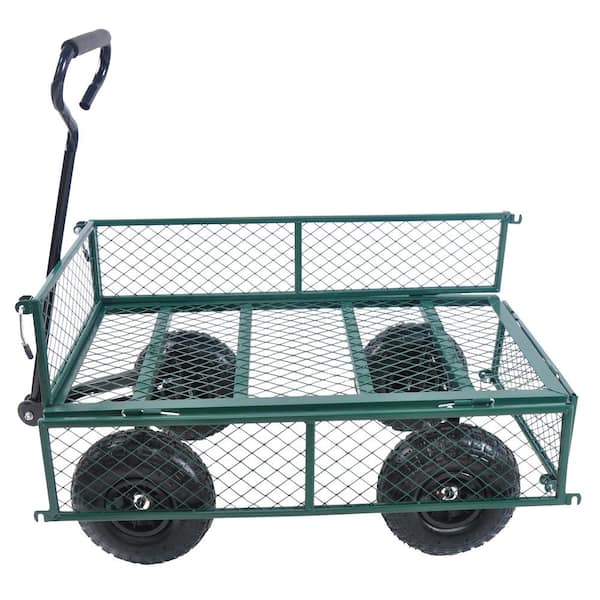 Unbranded Heavy Duty Wagon Garden Cart Truck, Serving Cart, Green