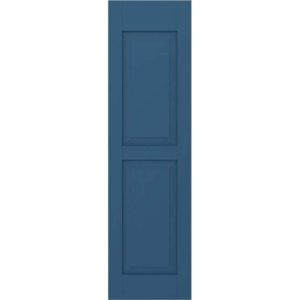 12-in W x 62-in H Americraft Two Equal Raised Panel Exterior Real Wood Shutters (Per Pair), Sojourn Blue price history on PriceWatchPro