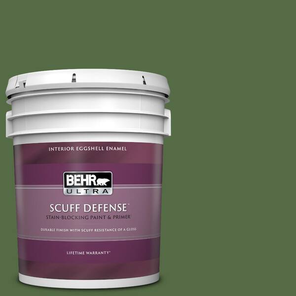 BEHR ULTRA 5 gal. #430D-7 Pacific Pine Extra Durable Eggshell Enamel Interior Paint & Primer