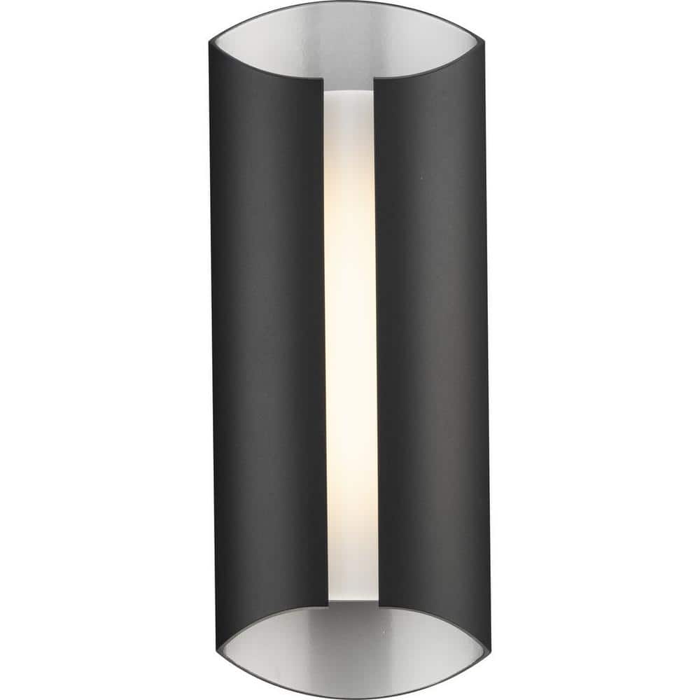 Black Aluminum 18" Dimmable LED Outdoor Wall Sconce