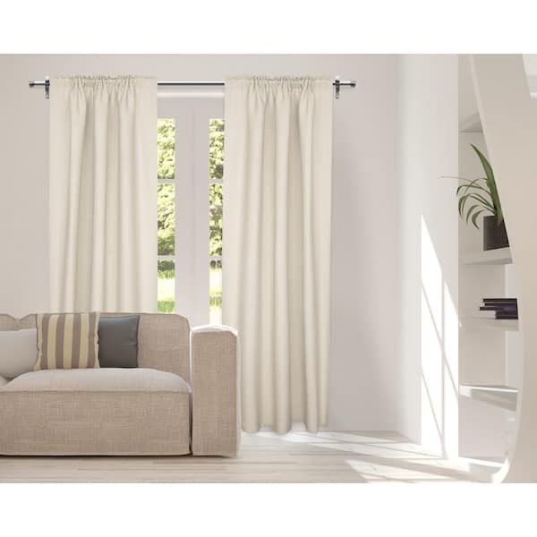 Home Decorators Collection 28 In 50 Telescoping 3 4 Double Rod Conversion Kit Brushed Nickel Ubn50fohj07 Double Rod Conversion Kit, Home Depot Install Curtain Rods