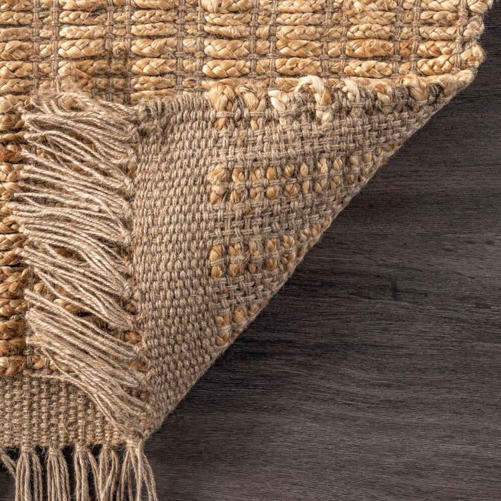 Hallie Natural Jute Braided Handmade 3' x 5' Area Rug