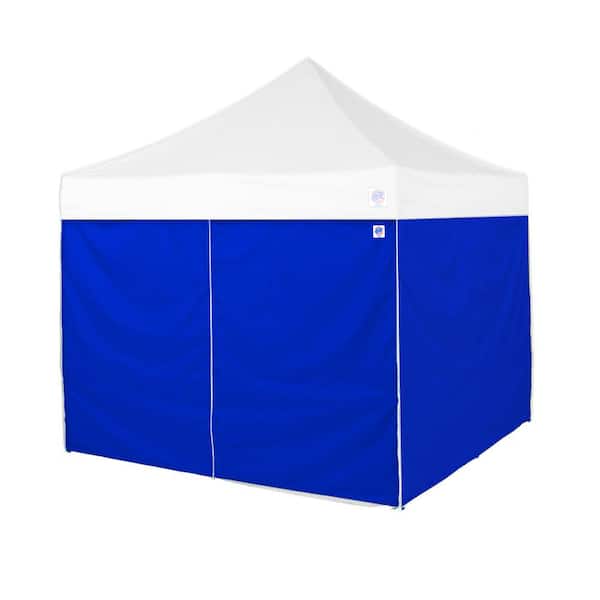 E-Z UP 10 ft. Royal Blue Sidewalls,4-Pack (Incl. 1 Mid-Zip Wall),for E-Z UP 10 ft. x 10 ft. Straight Leg Shelters(Not Included)