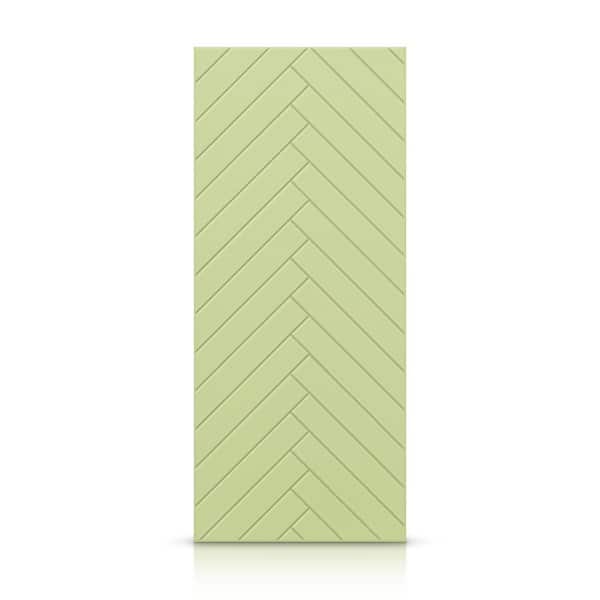 CALHOME 24 in. x 80 in. Hollow Core Sage Green Painted Composite MDF Interior Door Slab
