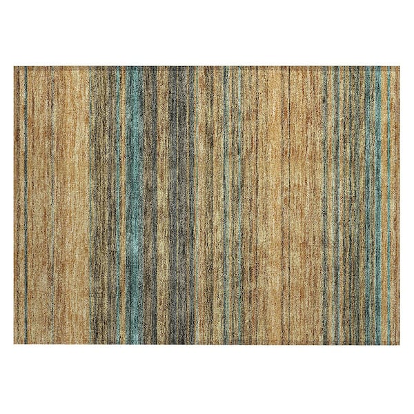 Chantille Machine Washable Indoor/Outdoor Abstract ACN979 Wheat 1 ft. 8 in. x 2 ft. 6 in. Area Rug