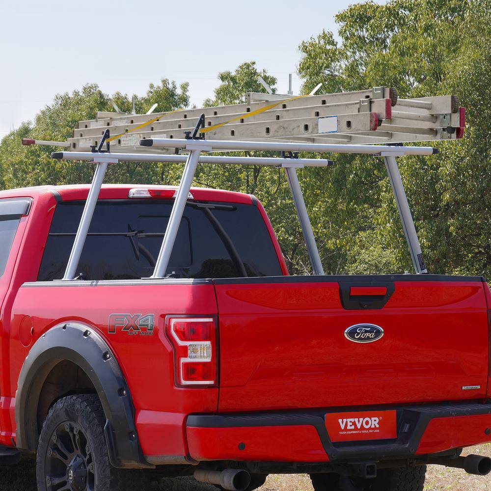 VEVOR 71" Silver Aluminum Truck Ladder Rack with 800 lbs Capacity